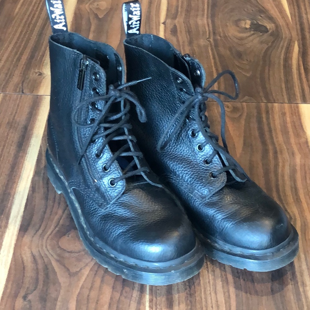 Soft Pebbled Leather Dr. Martens Pascal Boots